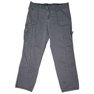 Natural Reflections Gray Cargo Wide Leg Pants Ladies Size 14